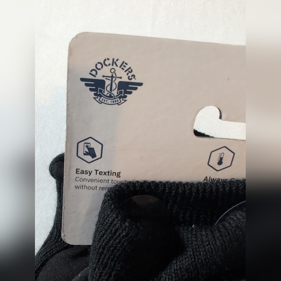 Dockers Charcoal/Black Rayon/acrylic Cloth Gloves Size Large - Picture 4 of 7